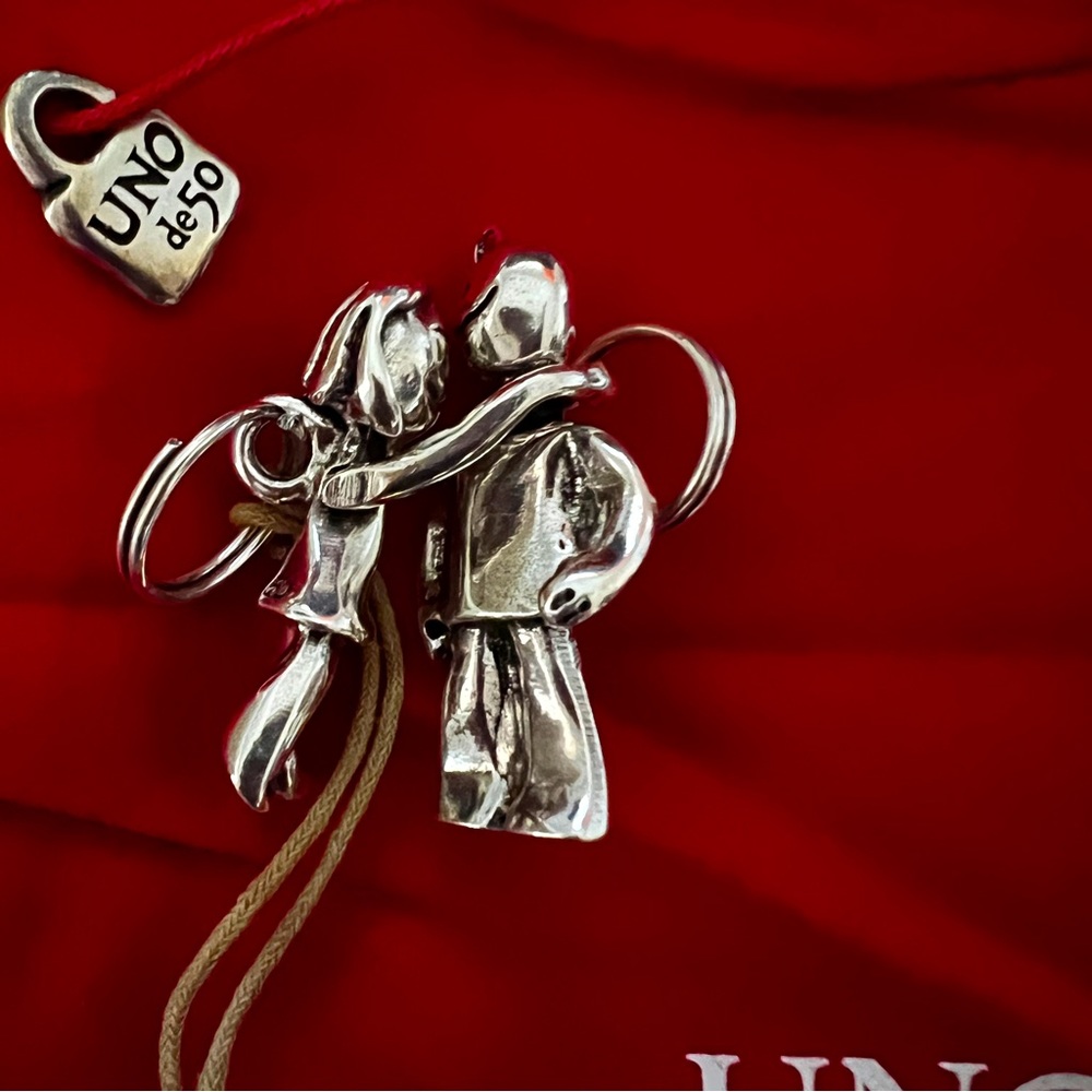'Boy & Girl' UNO De 50 His and Her 2 Piece Keychain